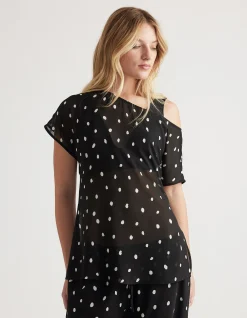 ELIZA OFF SHOULDER SHEER TOP