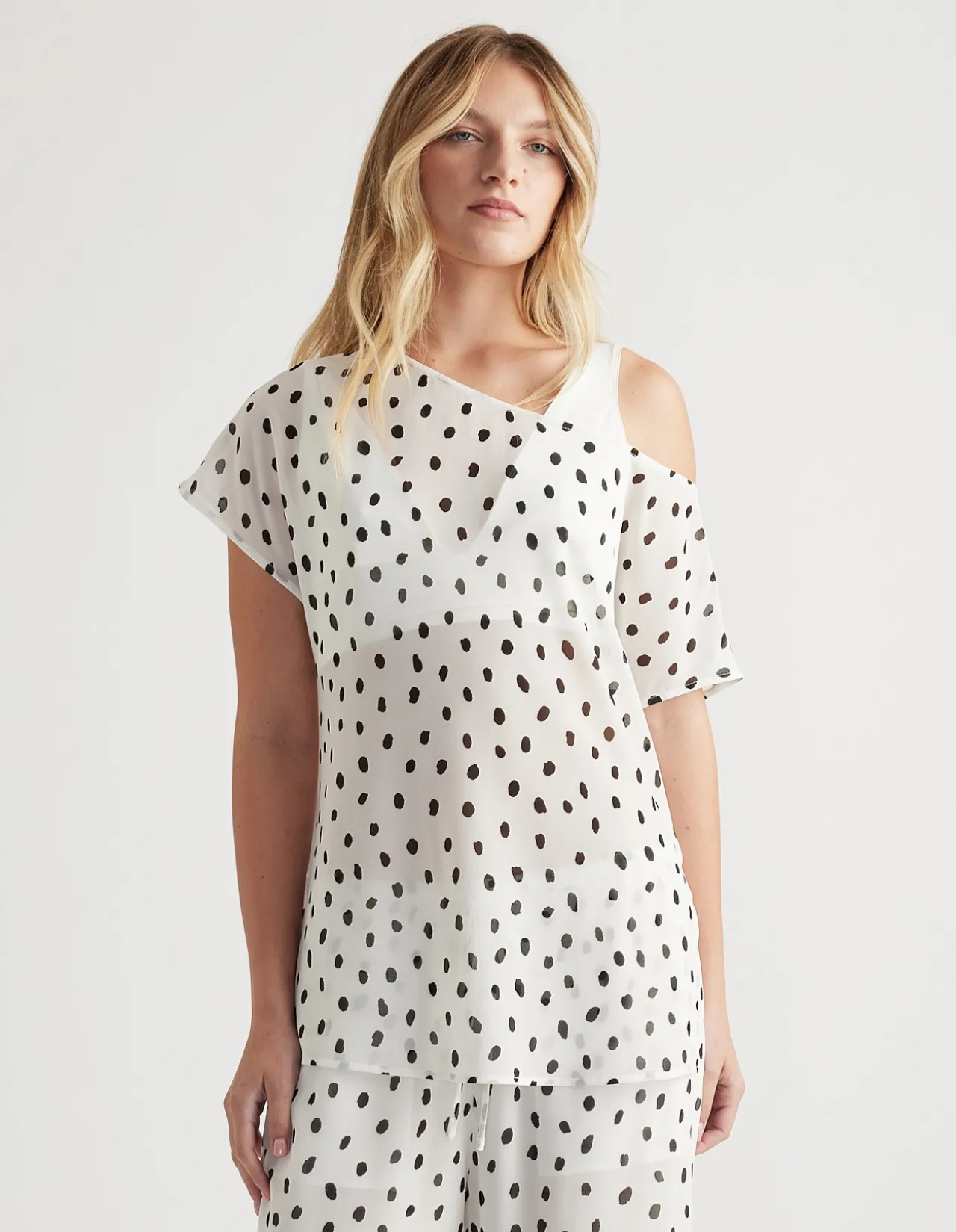 ELIZA OFF SHOULDER SHEER TOP