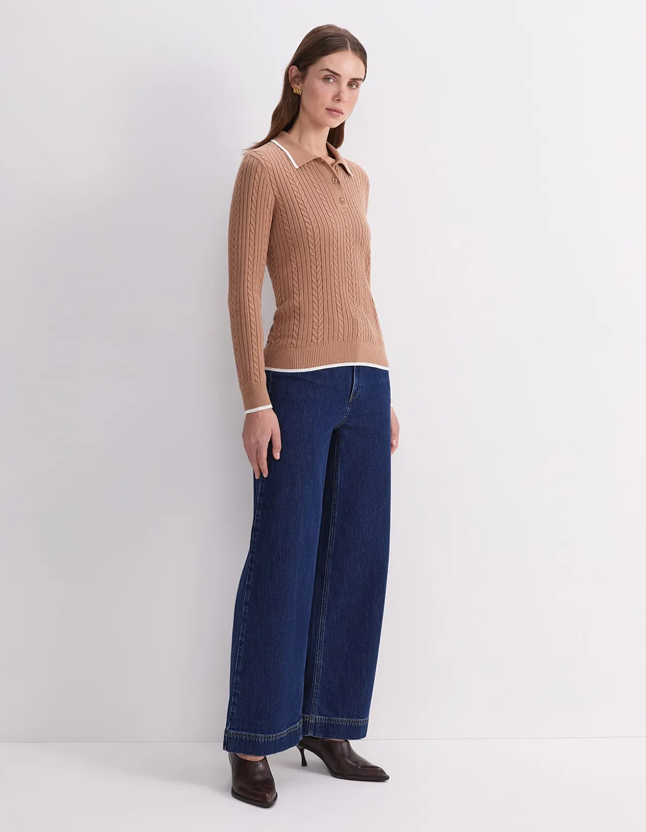 ELKA BABY CABLE LONG SLEEVE POLO