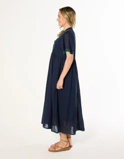 Elodie Flutter Sleeve Smock Dress