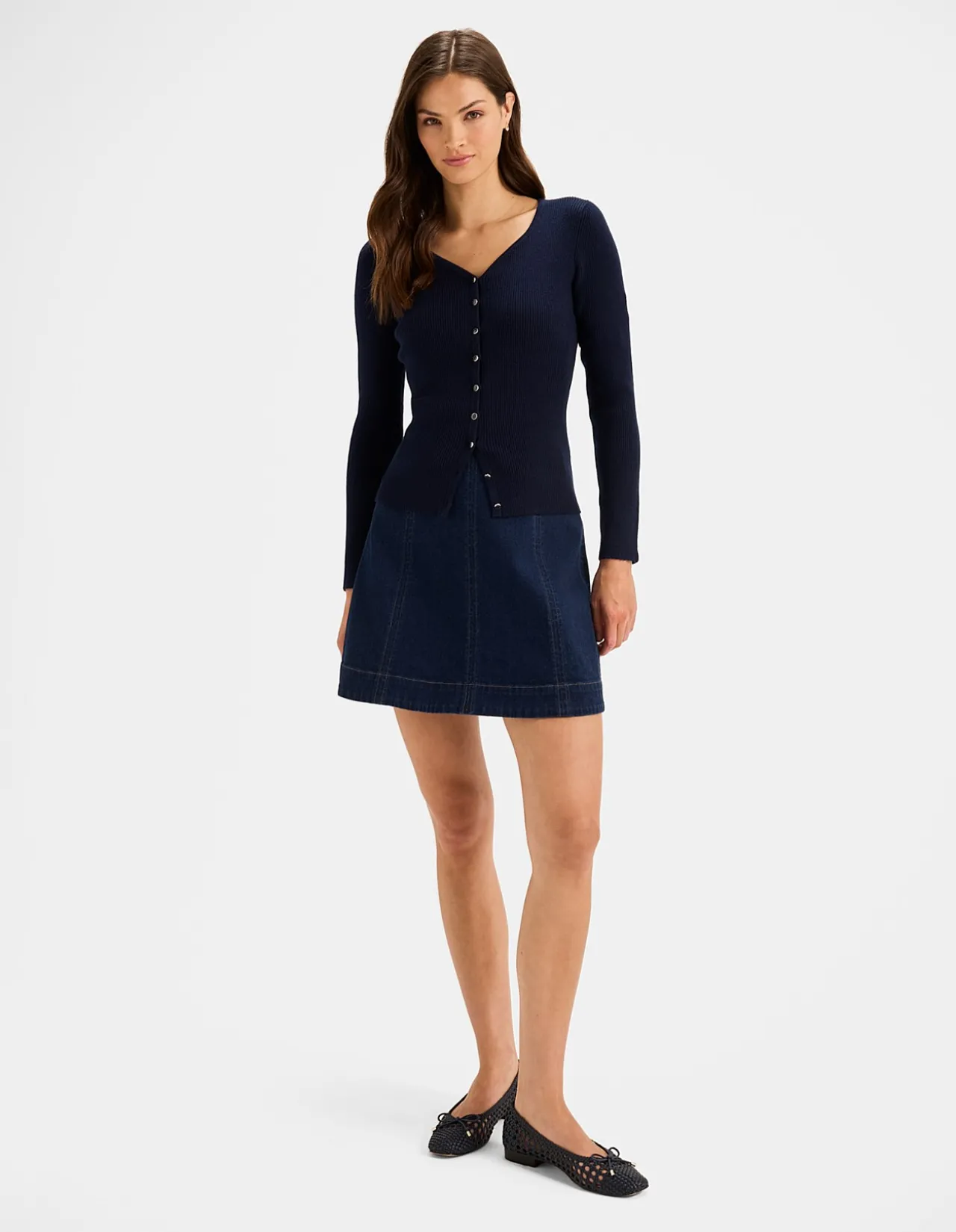 ELVA RIBBED CARDIGAN