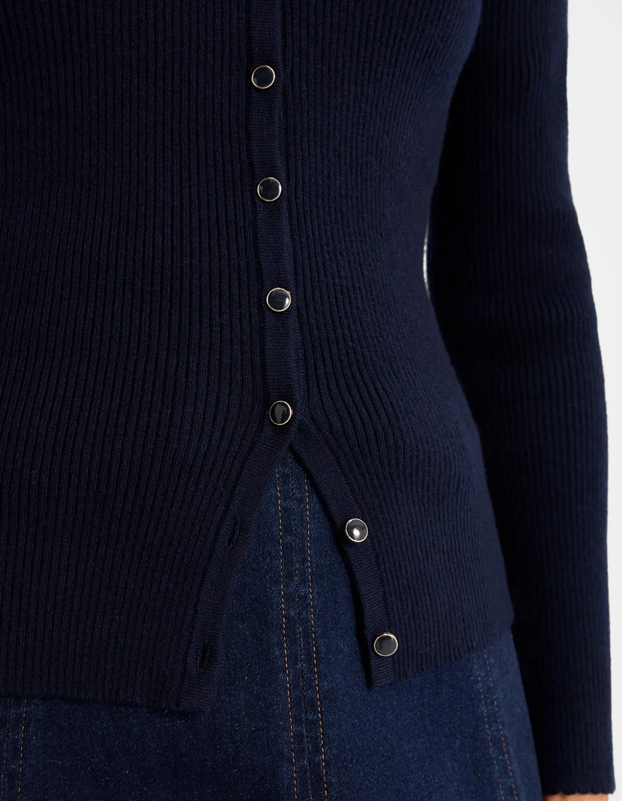 ELVA RIBBED CARDIGAN