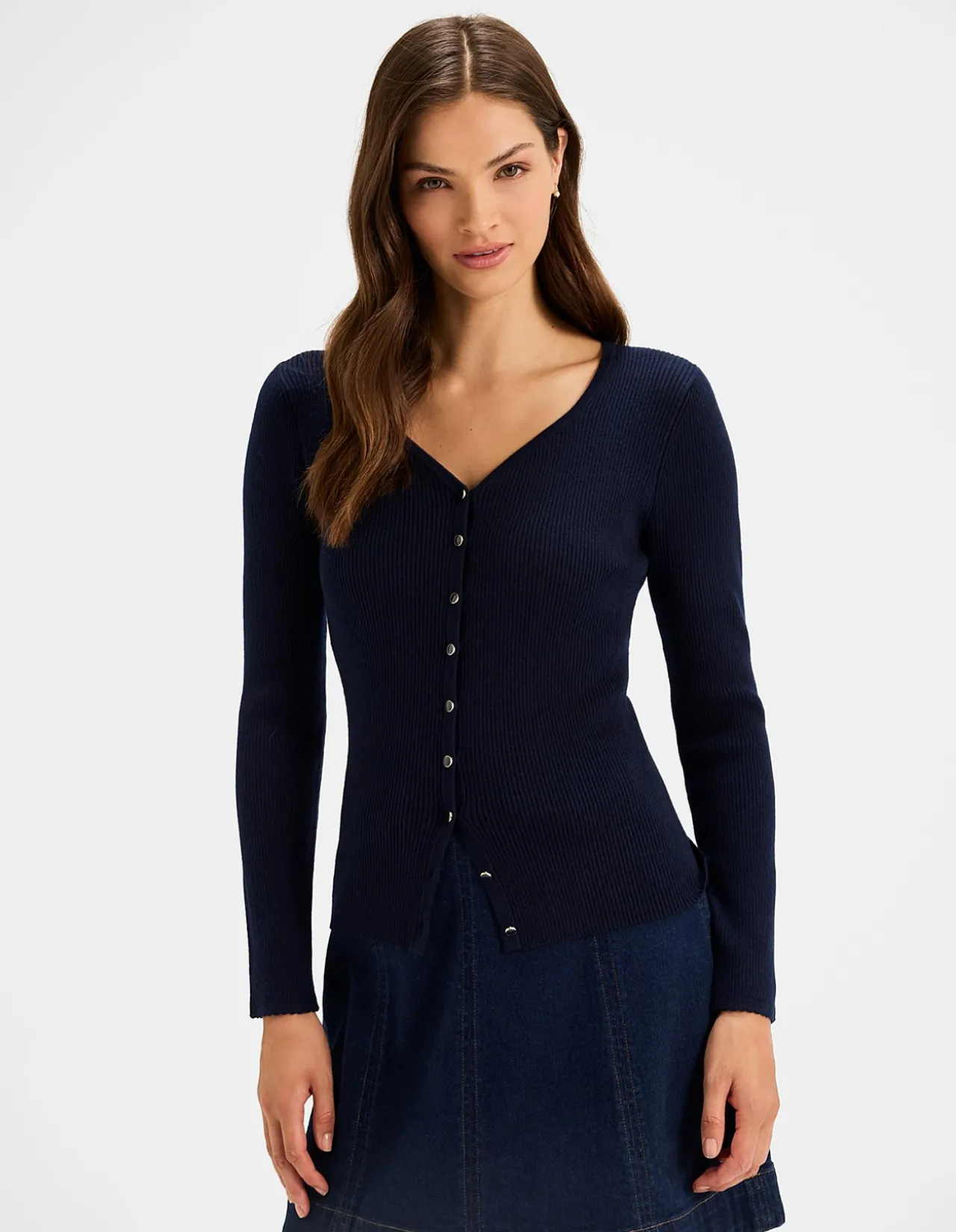 ELVA RIBBED CARDIGAN