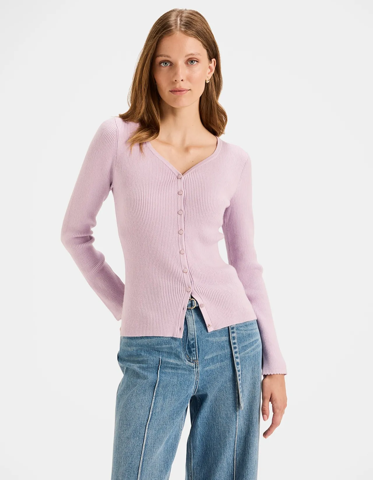 ELVA RIBBED CARDIGAN