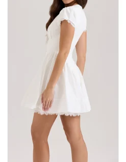 EMILIANA BUTTON MINI DRESS