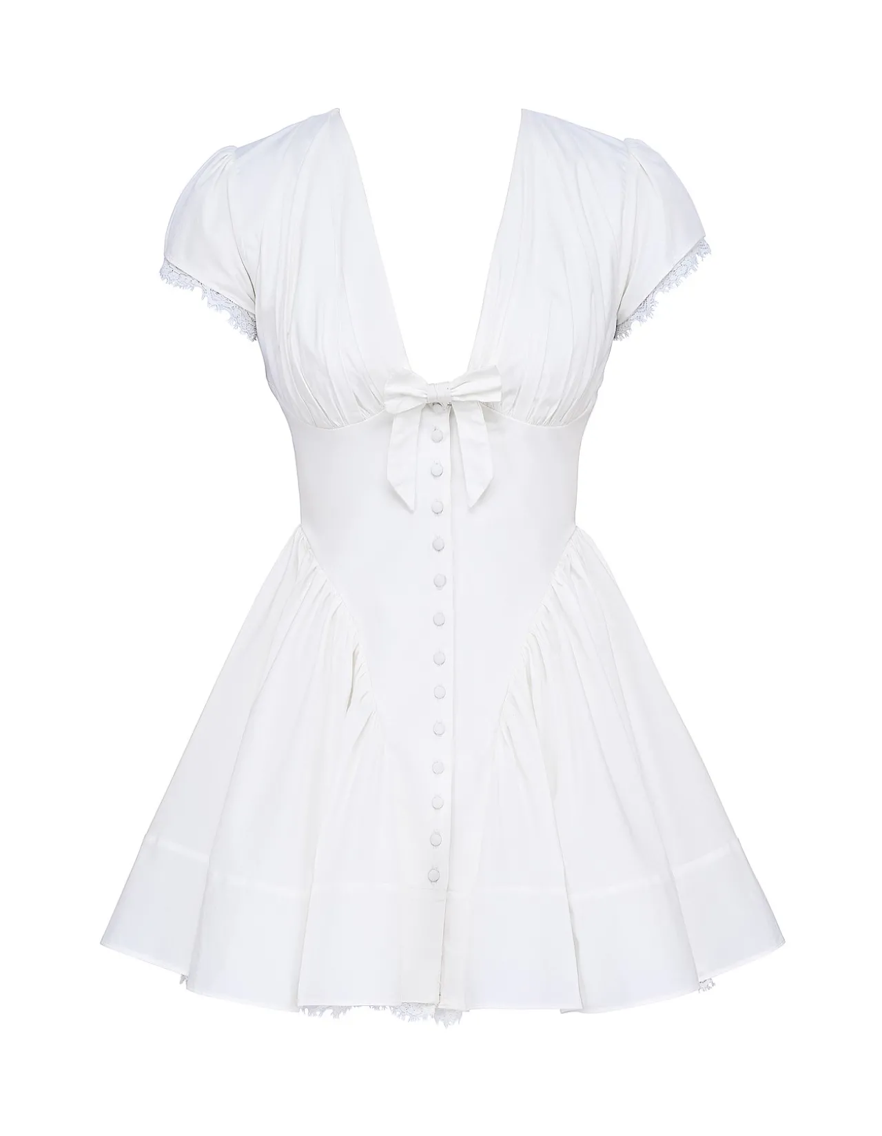 EMILIANA BUTTON MINI DRESS