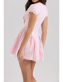 EMILIANA GATHERED CUP MINI DRESS
