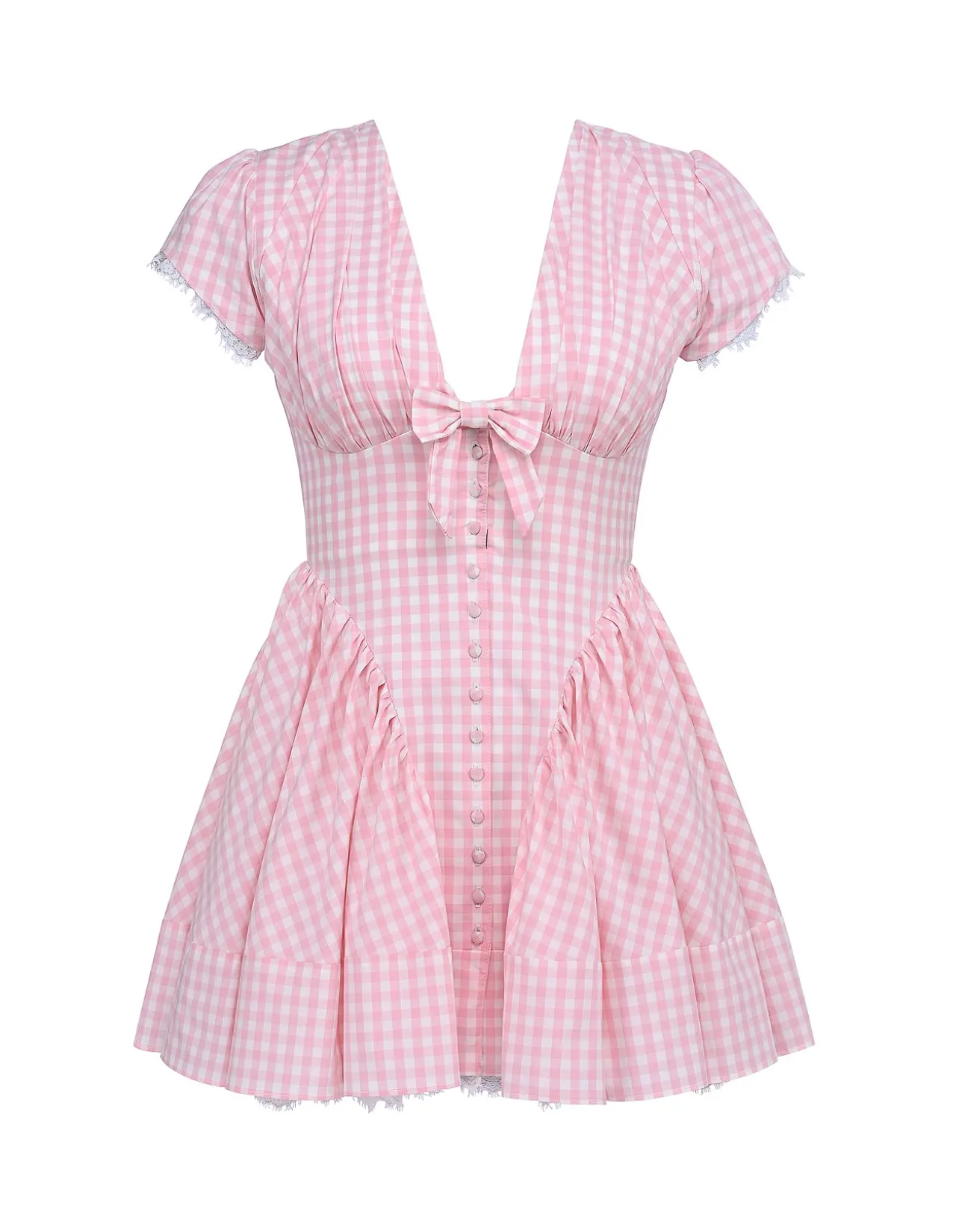 EMILIANA GATHERED CUP MINI DRESS