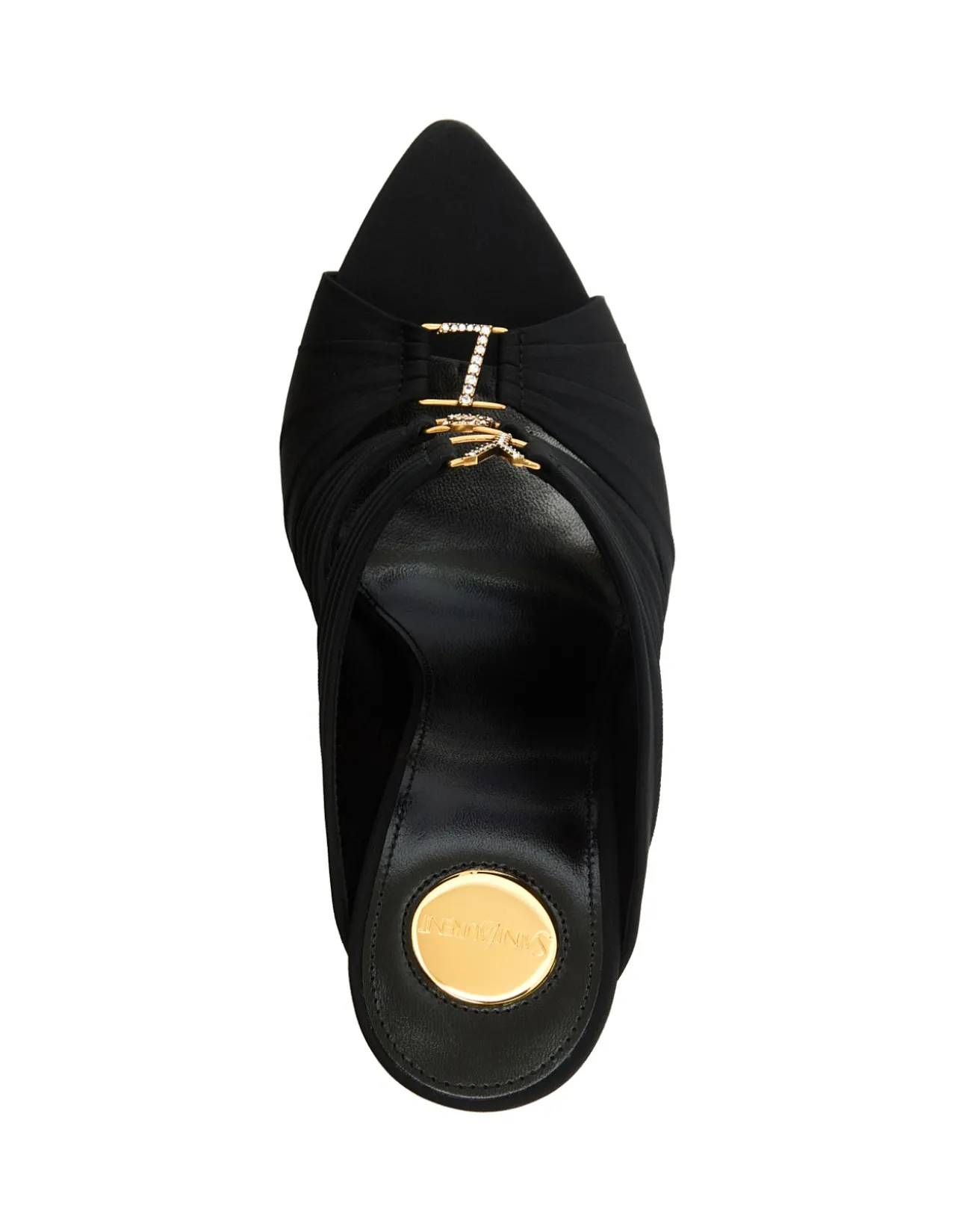 EMILIE 110 MULE SANDAL CREPE SATIN