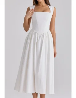 EMMY CORSET MIDI DRESS