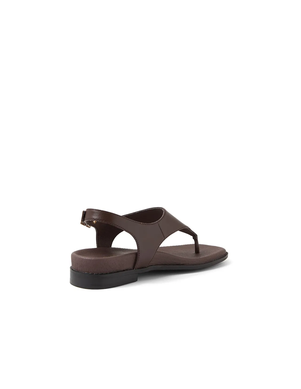 Enzo Square Toe Leather Thong Sandals