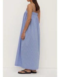 Erina Stripe Maxi Dress Blue/White Stripe