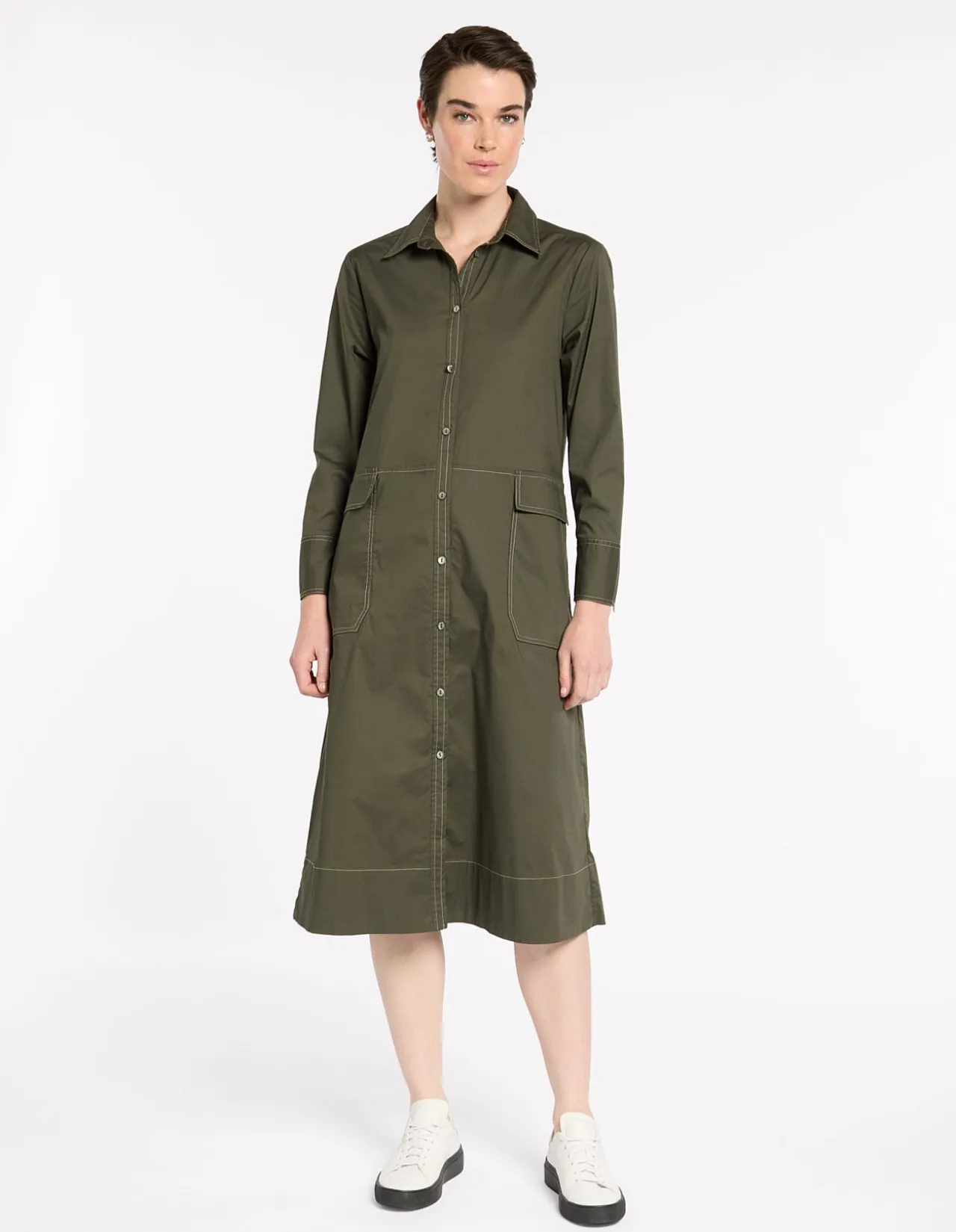 ESSENTIAL POPLIN DRESS
