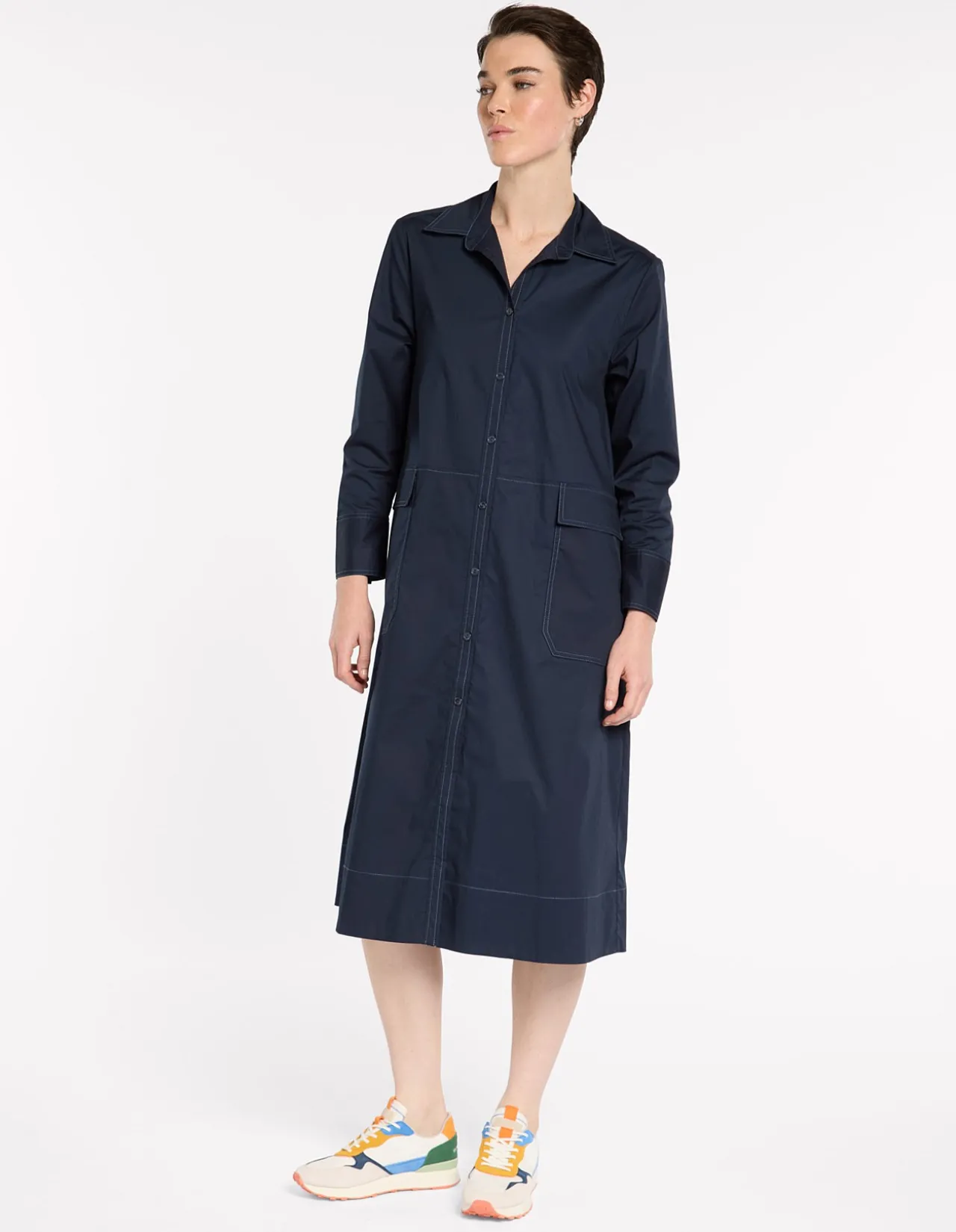 ESSENTIAL POPLIN DRESS