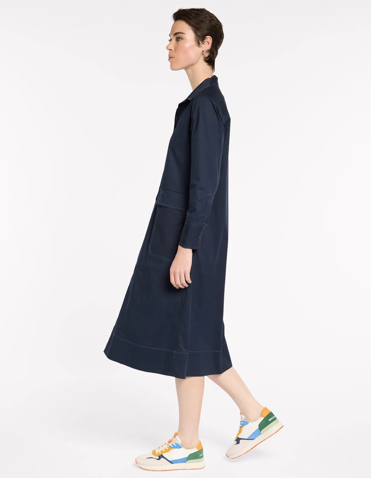 ESSENTIAL POPLIN DRESS