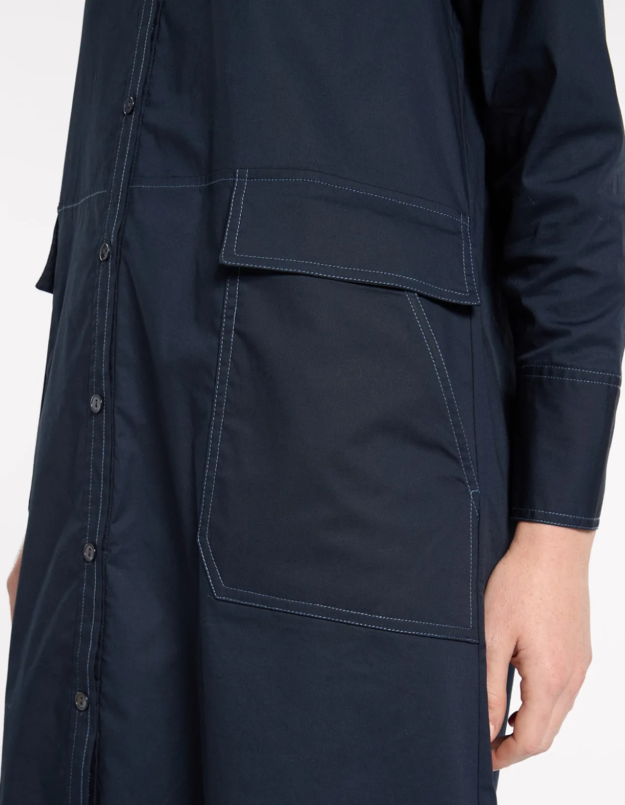 ESSENTIAL POPLIN DRESS