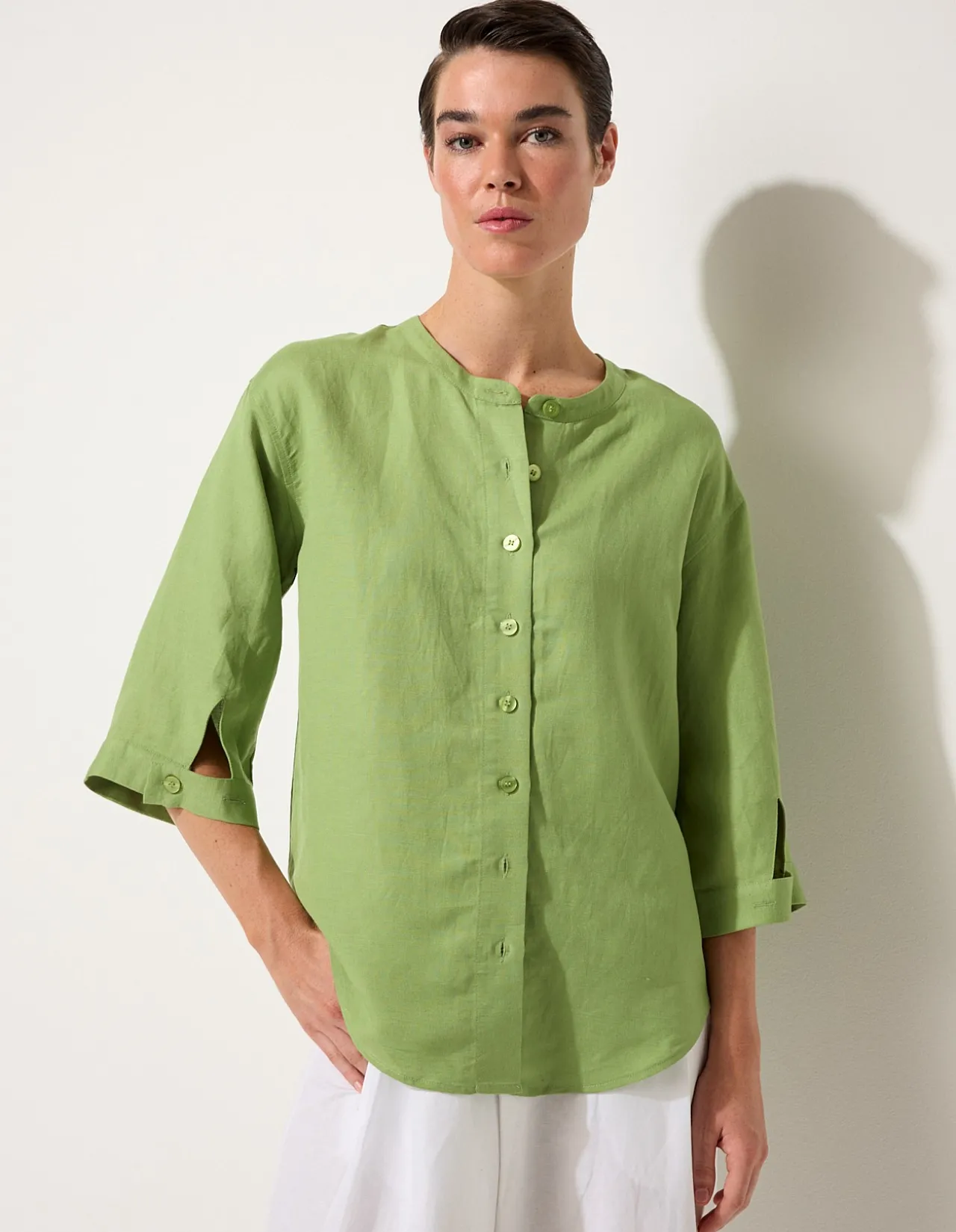 ESSENTIAL LINEN OVERSHIRT