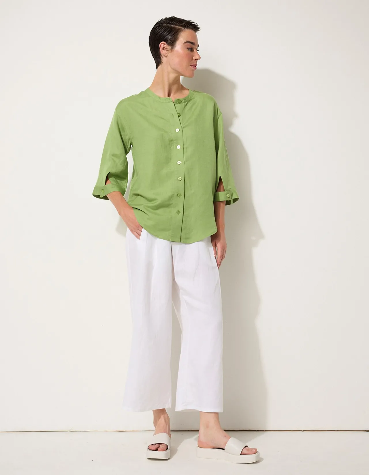 ESSENTIAL LINEN OVERSHIRT