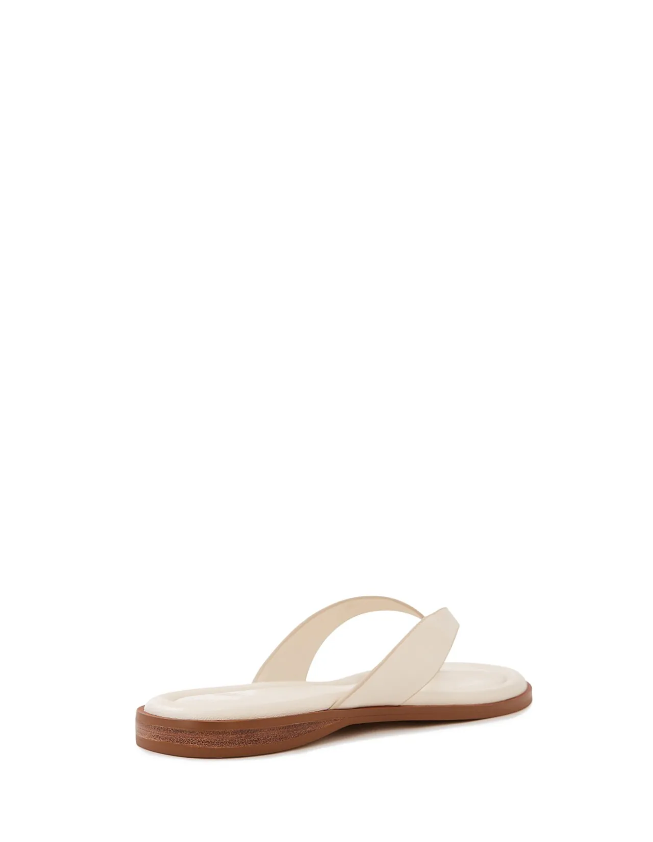 Ethel Vintage Ivory Leather Thong