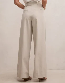 ETTA PLEATED WIDE LEG PANTS