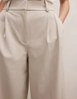 ETTA PLEATED WIDE LEG PANTS