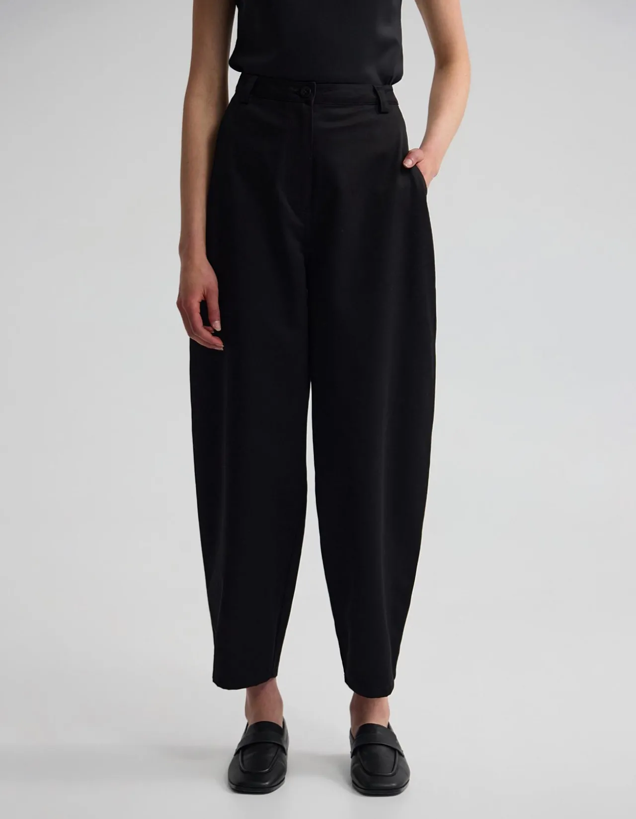 ETTA BARREL LEG COTTON PANT