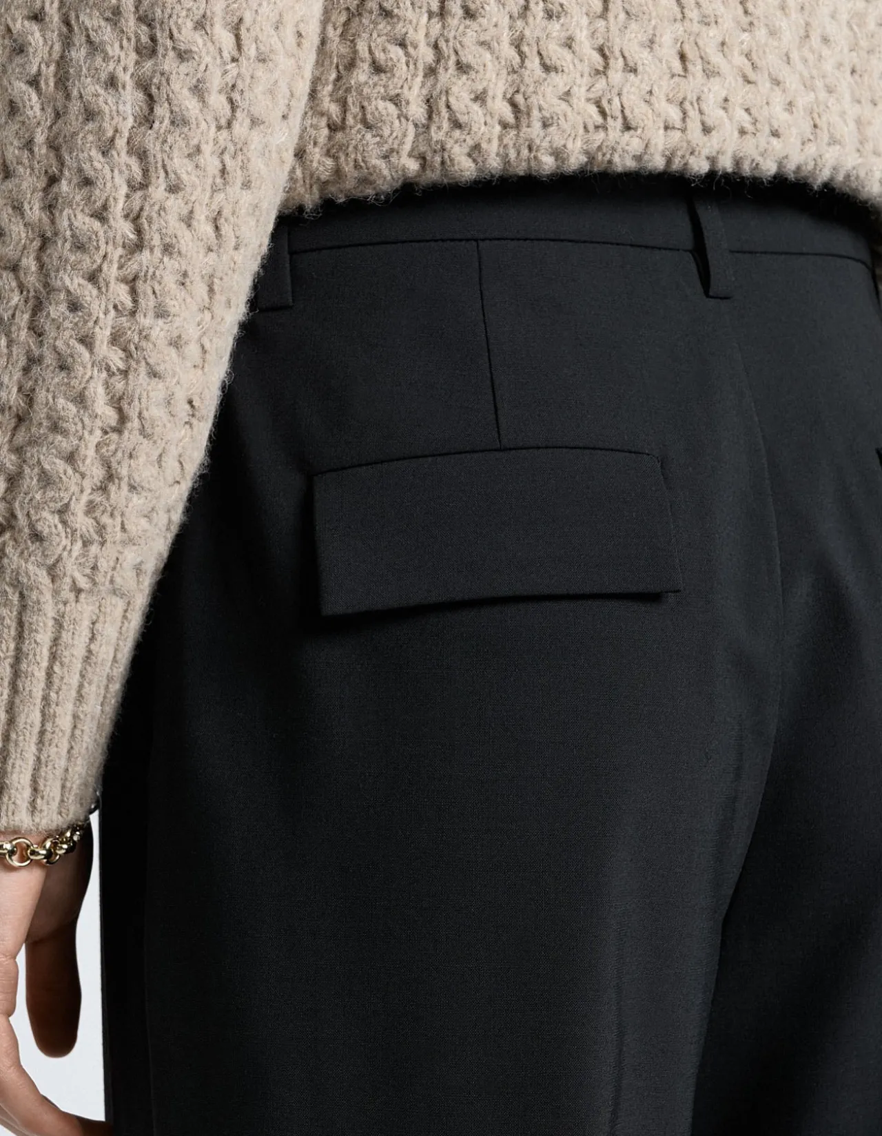 EUROPEAN STRETCH SUITING STRAIGHT LEG PANT