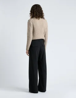EUROPEAN STRETCH SUITING STRAIGHT LEG PANT