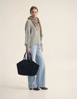 EVIE CABLE KNIT CREW NECK