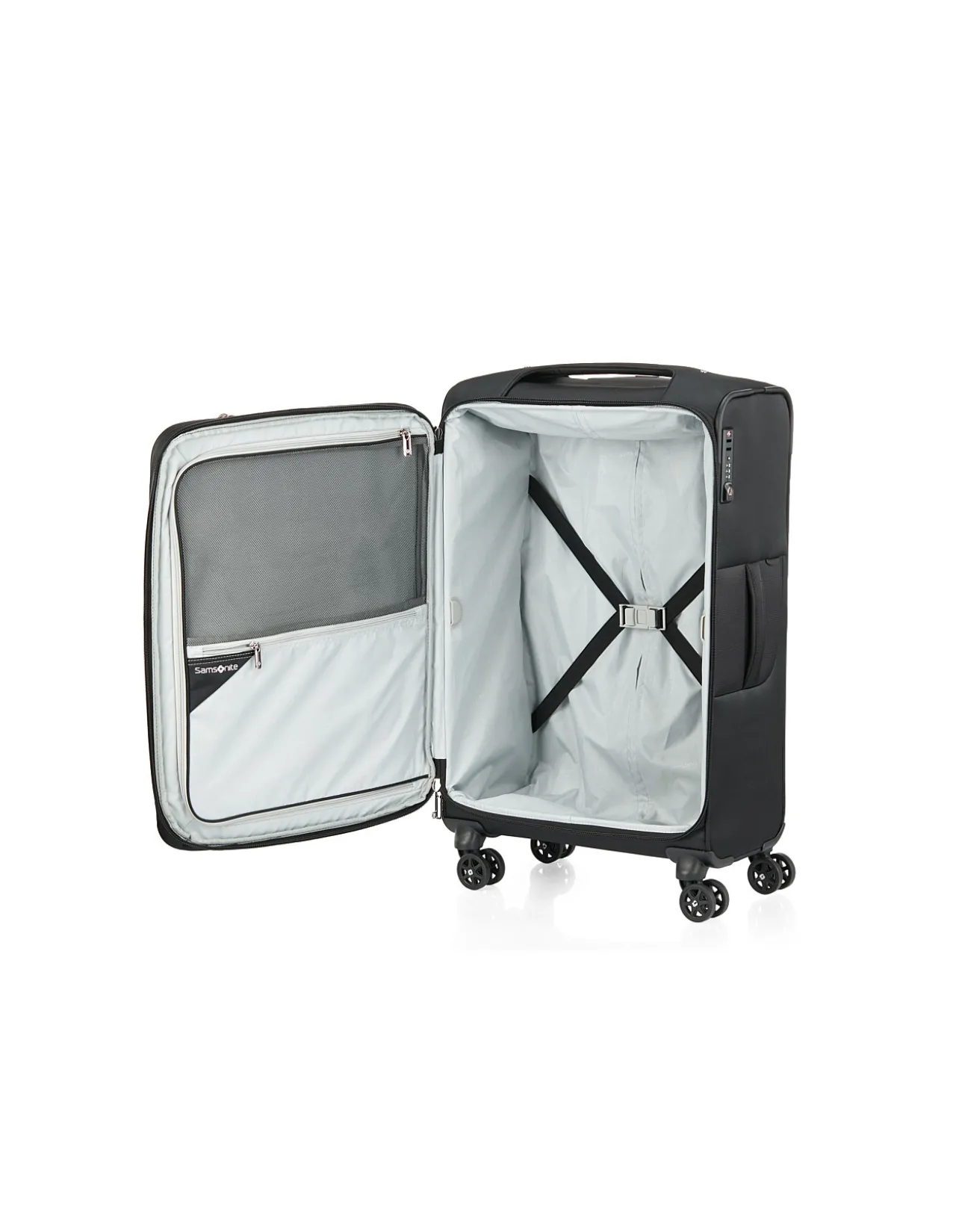 Expandable Suitcase 71cm Black