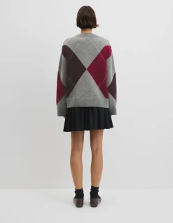 Extrafine Merino Argyle Knit