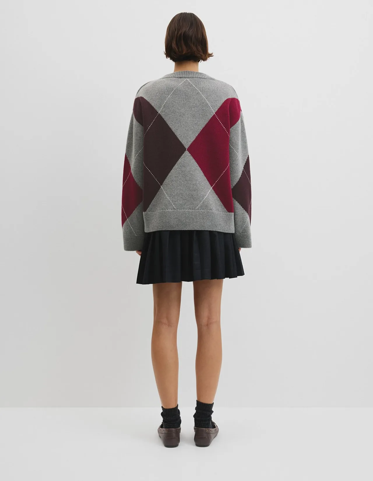 Extrafine Merino Argyle Knit