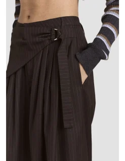 FABIA WRAP WAIST WIDE LEG PANTS