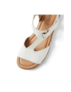 Fanne2 White Leather Sandals
