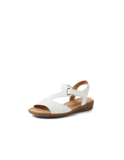 Fanne2 White Leather Sandals