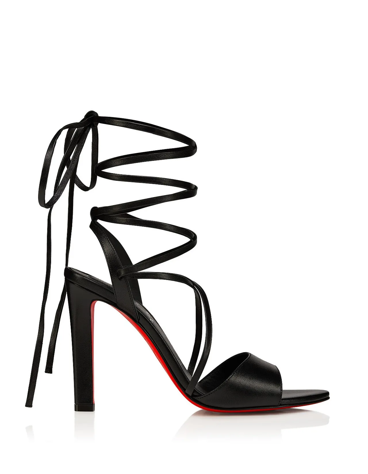 FANNY RANDA 100MM LINING BLACK SANDALS