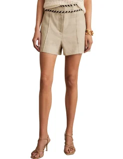 Fawn Woven Detail Short