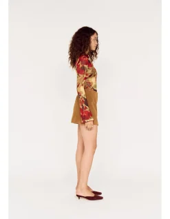 FAYE FAUX MINI SKIRT