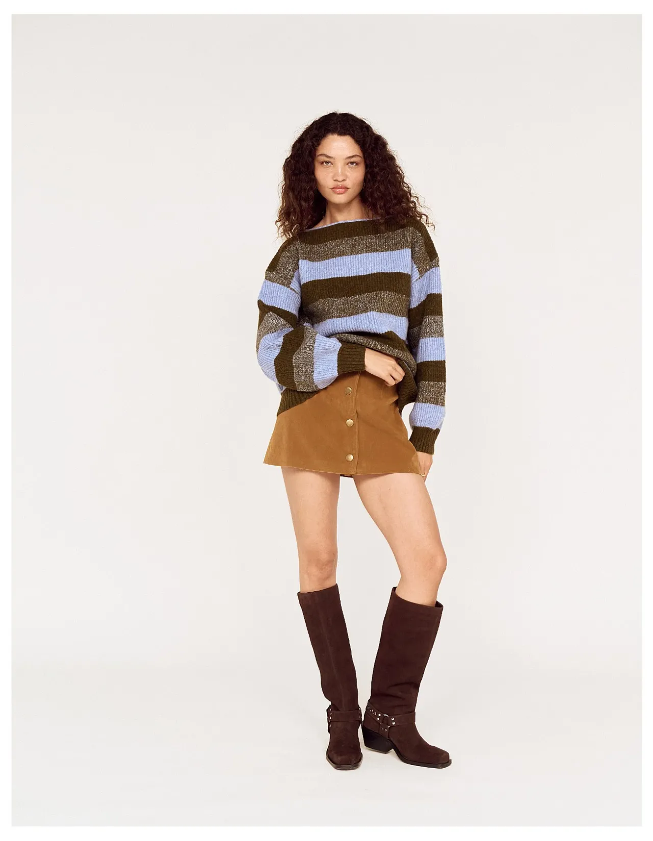 FAYE FAUX MINI SKIRT