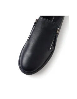 FERKOS DJ NAVY NAVY SOLE LEATHER