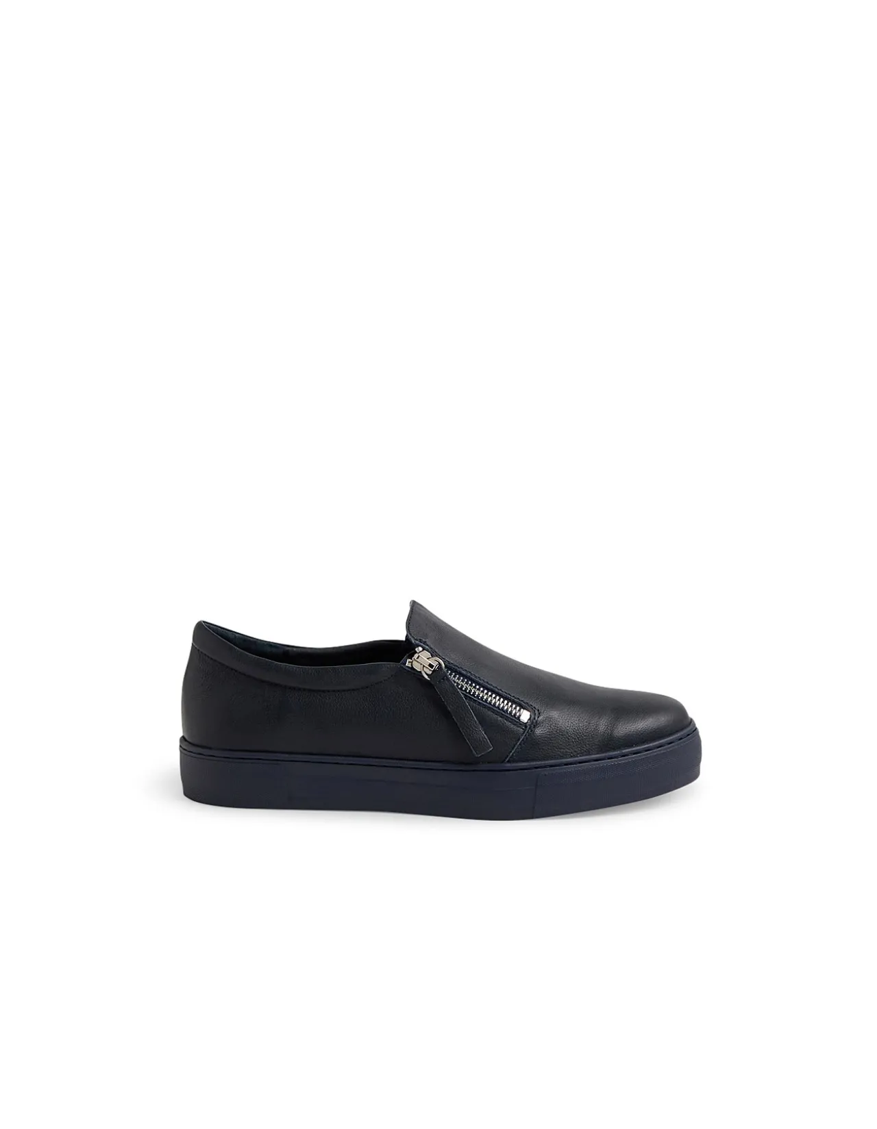 FERKOS DJ NAVY NAVY SOLE LEATHER