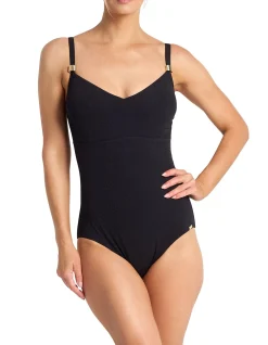 Fierce F/G Ruched Front One Piece Swimsuit