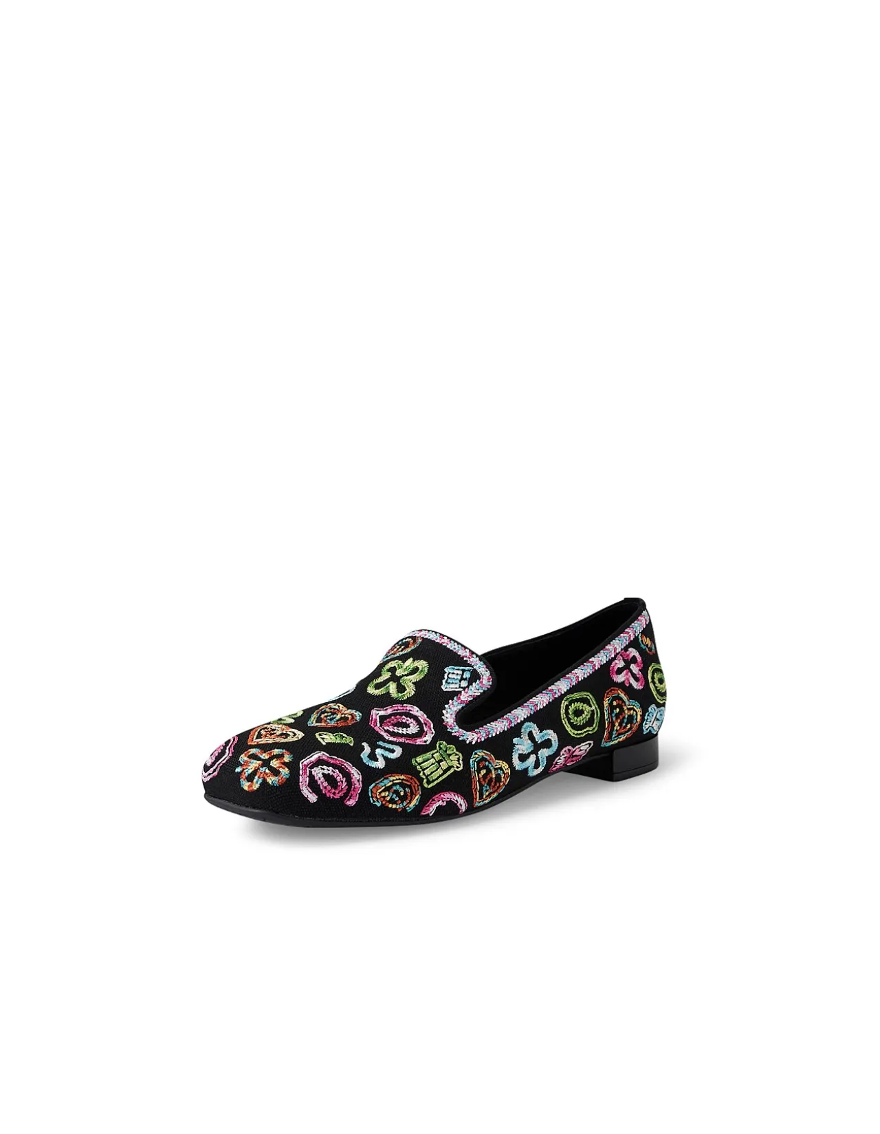 Fillepe Multicolor Embroidered Loafers
