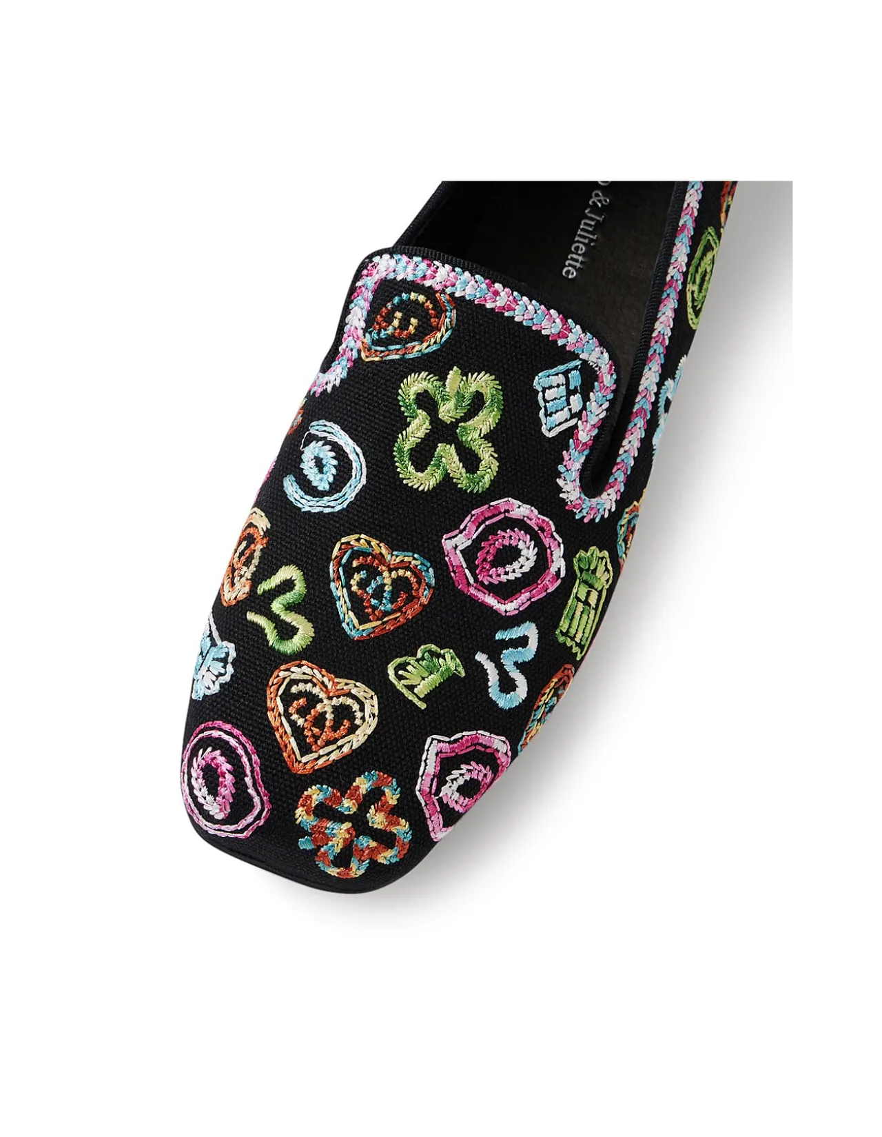 Fillepe Multicolor Embroidered Loafers