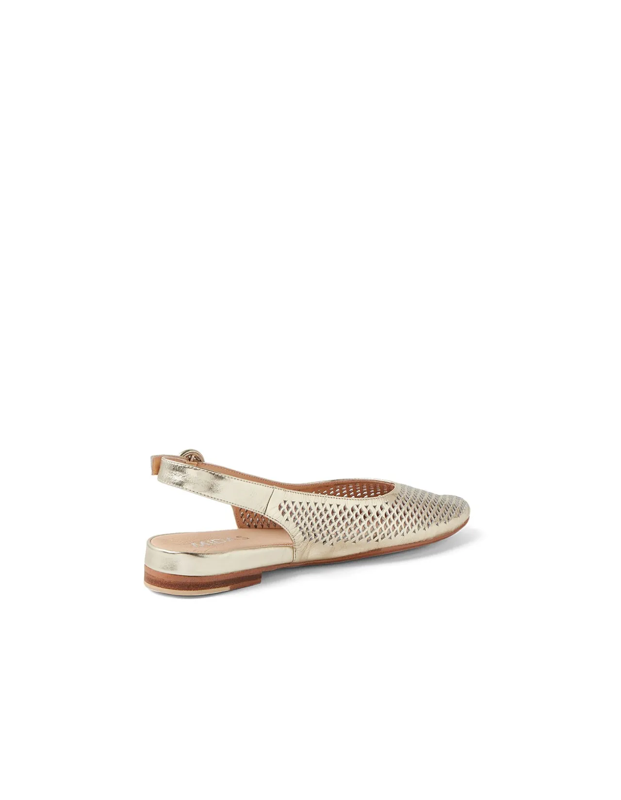 Filoy Cut Out Leather Slingback Flats