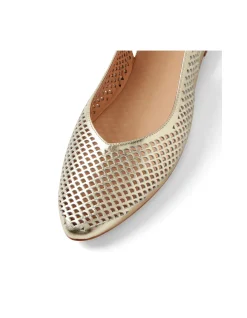 Filoy Cut Out Leather Slingback Flats