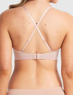 Fine Lines Cotton Plunge Bra
