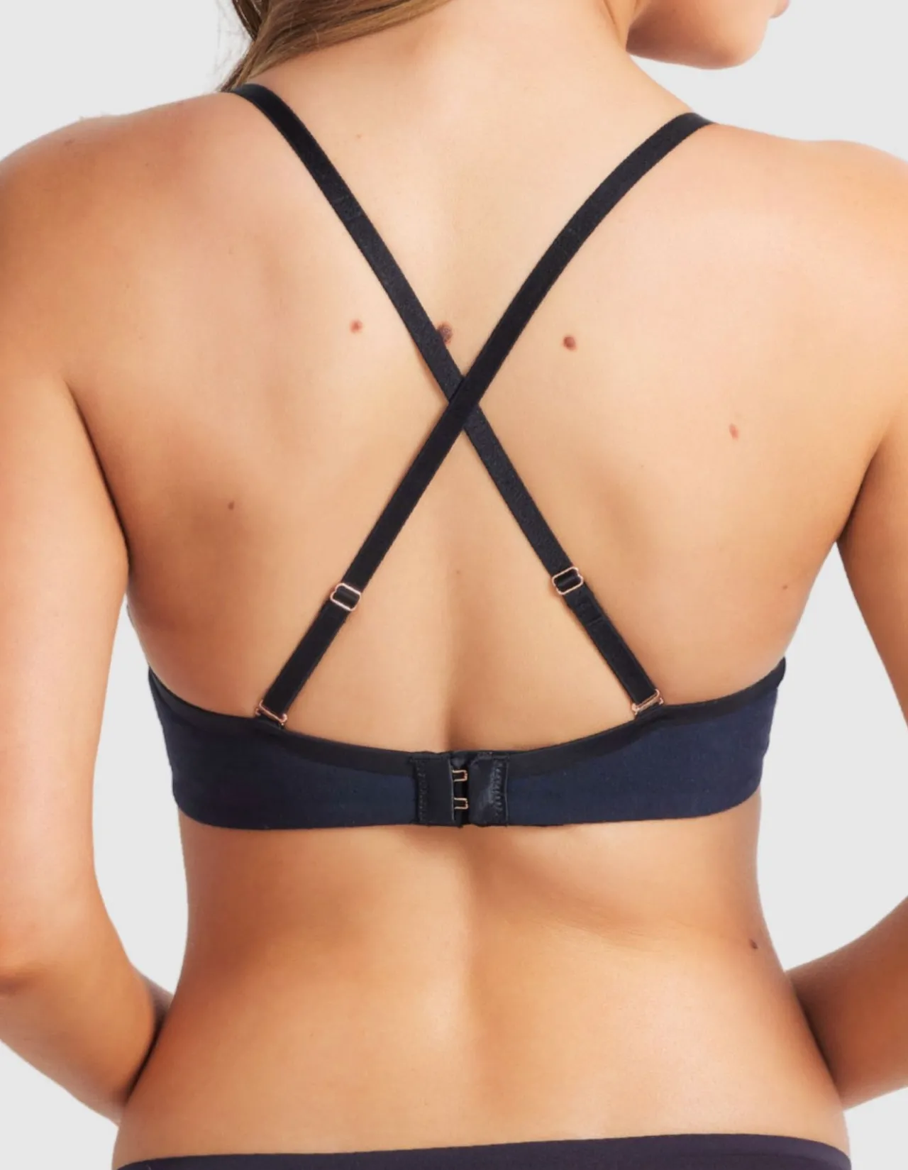 Fine Lines Cotton Plunge Bra