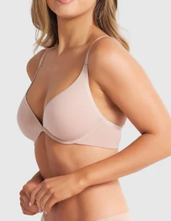 Fine Lines Cotton Plunge Bra