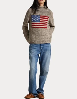 FLAG WOOL-BLEND TURTLENECK SWEATER